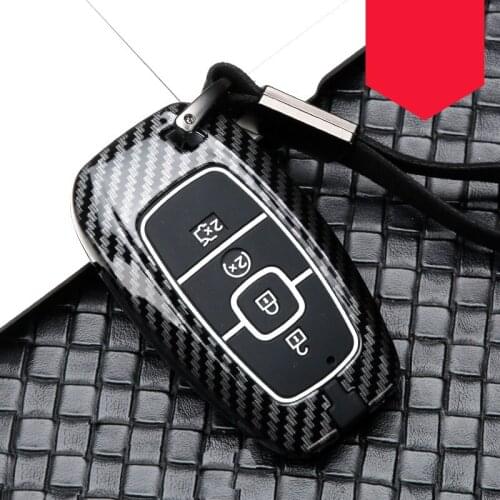 Carbon fiber Alloy key case cover for Lincoln MKZ MKC MKX 2017 2018 2019 Navigator Nautilus Continentai Accessories