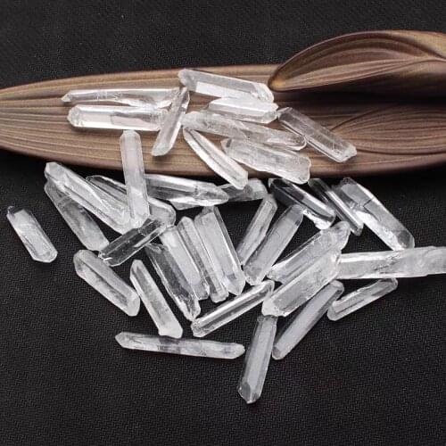 50-70mm Clear Healing Crystal Stone Quartz Single Natural White Column Pointed DIY Craft Home Decor