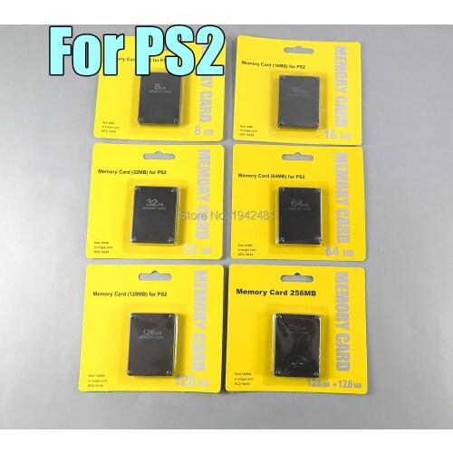1pcs a lot High Quality 8MB 16MB 32MB 64MB 128MB 256MB Memory Card Save Game Data Stick Module for Playstation 2 for PS2