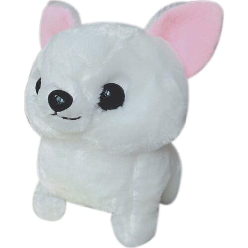Chihuahua Toy Plush Toy Dog with Standing Posture Simulation Plush Dog 3 Colors Safe and Fun Toys Christmas Gifts for Children