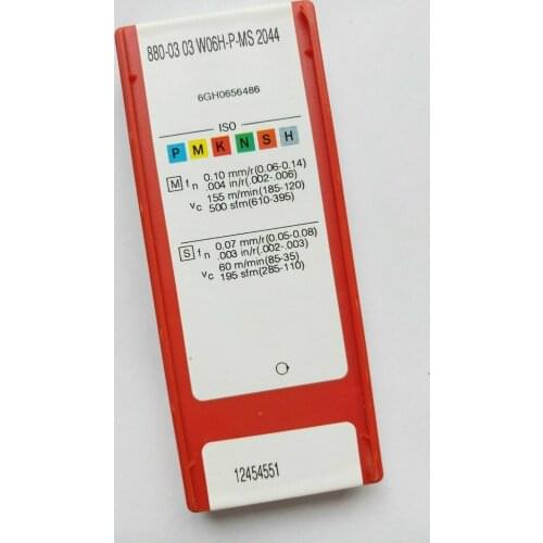 10PCS CARBIDE INSERT 880-0303W06H-P-MS 2044