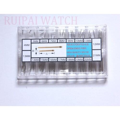Dia 0.8mm Stainless Steel Open End Pins Kit Pins Size From 4~21mm