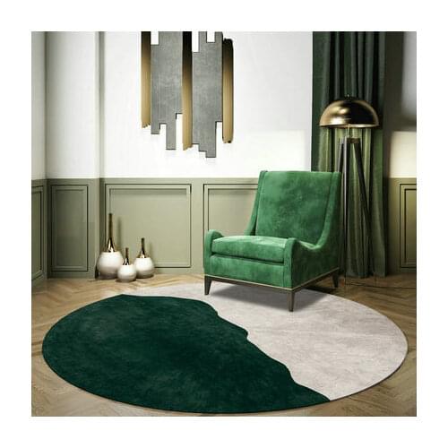 Nordic Round Carpet Hanging Basket Light Luxury Celebrity Bedroom Floor Cushion Computer Chair Mat