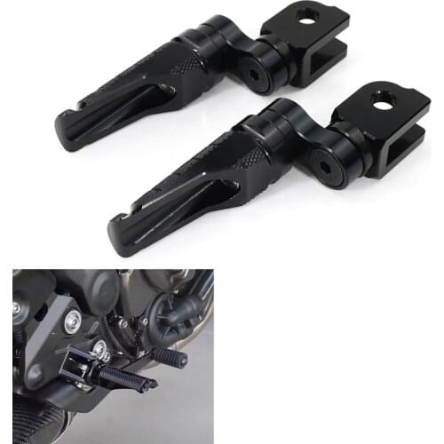 Motorcycle Adjustable Foot Pegs Pedals Aluminum Front Footrests Fit For Kawasaki Z800 Z750R Z1000 ZX-6R ZX6R 636 ZX-10R ZX10R