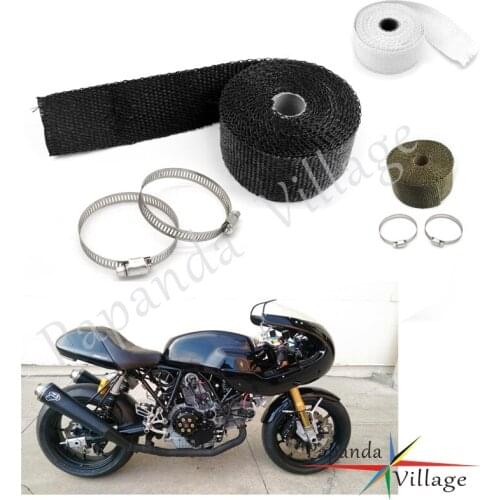 5M 1600F Motorcycle Universal Muffler Pipe Thermal Exhaust Tape Header Heat Wrap Manifold Insulation Roll Resistant Protection