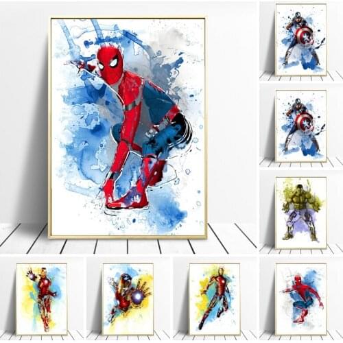 Marvel Full Square Diamond Painting Superhero Avengers Iron Man Diamond Embroidery Cross Stitch Kits Handmade Gift Home Decor