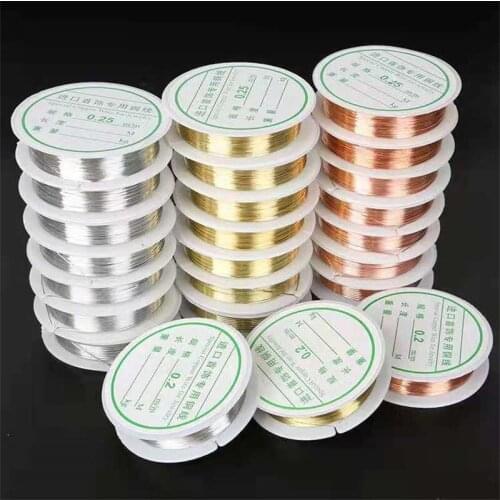 1 Roll/Batch 0.2/0.3/0.4/0.5mm High-Quality Metal Shaping Thread Tiger Tail Bead Thread, Used For Diy Jewelry Making Accessories
