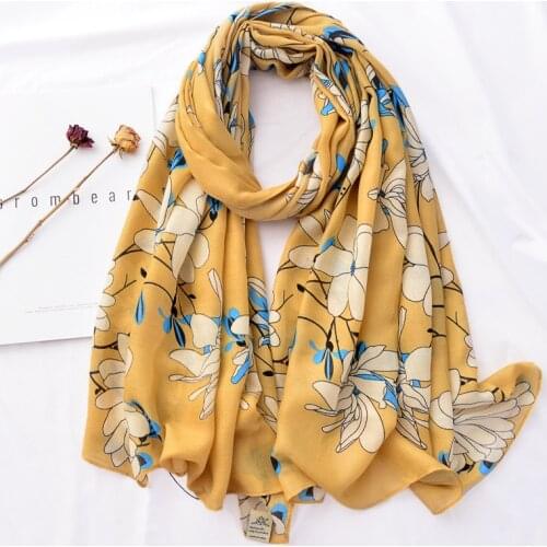 2020 New Flower Print Scarves Shawls Long Floral Print Scarf Hijab Wrap10pcs/LOT 3 Color Wholesale Free Shipping