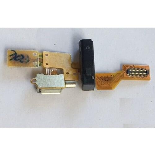 Original Audio Earphone Jack for Huawei Ascend G7 Headphone Jack Earpiece + Vibrator Vibration Flex Cable Replacement Parts