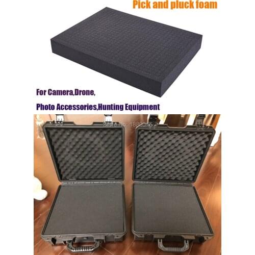 Pick and pluck foam use for camera box pick n pluck replacement foam for Anti-collision box shock frame box