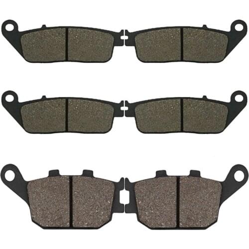 Cyleto Motorcycle Front and Rear Brake Pads for HONDA CBF 600 2004-2006 CBF600 ABS 2004-2006 CBF1000 CBF 1000 2006-2009