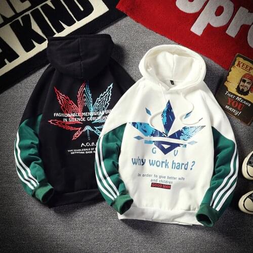 Japan Style Casual Print Hoodie Sweatshirt 2021 Spring Autumn Men 'S Hip Hop High Streetwear Anime Clothes For Teens