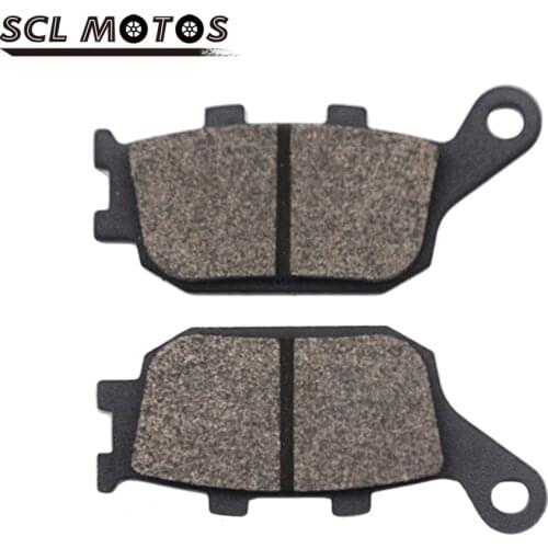 SCL MOTOS Motorcycle Disc Rear Brake Pads For HONDA CB400/VRX 400/CB KAWASAKI EN650/KLE SUZUKI SV400/DL YAMAHA XJ6