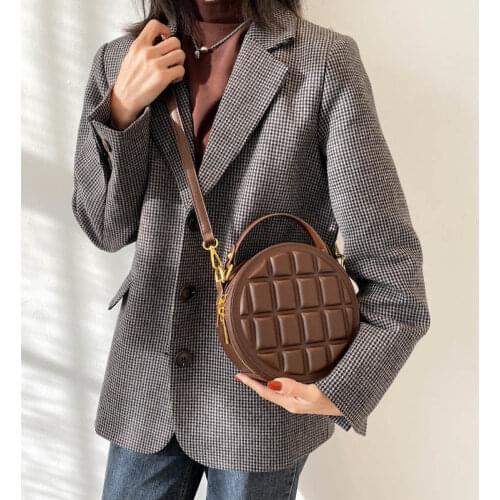 Crossbody Bags for Women Bags Small Round Bag Shoulder Bag Retro Handbag All-match Messenger Bags Zipper Cube Fashion 2021 New