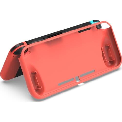 TPU Grip Protective Full Cover For Nintend Switch NS Case Console Controller Shell Anti Scratch Case Built-in 2 Game Card Slots