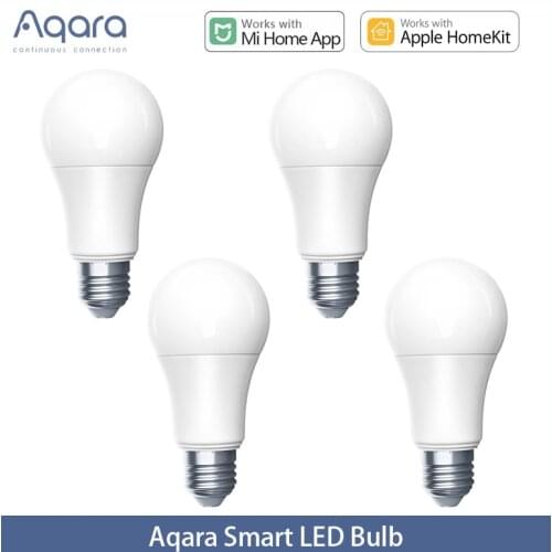 1-4Pcs Aqara Smart LED Bulb Zigbee 9W E27 2700K-6500K White Color Smart Remote LED bulb Light for Xiaomi Mi home mihome HomeKit