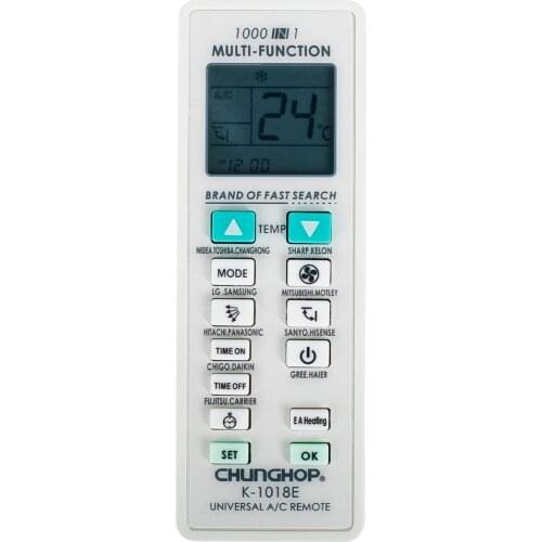 Universal A/C Controller Air Conditioner air Conditioning Remote Control LCD Screen Chunghop K-1018E