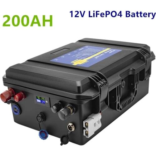12v Lifepo4 200ah battery pack lifepo4 12V 200AH waterproof lithium battery pack 12.8v batteries for RV,boat, inverter,solar