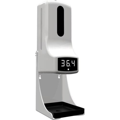 2020 1000ml Wall-mounted thermometer with Soap Dispenser,with alarm, suitable for use in offices,home schools and communities