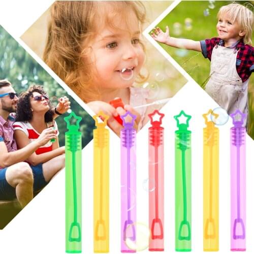 24pcs Empty Wand Tube DIY Bubble Maker Soap Water Bottles Portable Playing Funny Kids Toys for Party Birthday Wedding Decor Gift