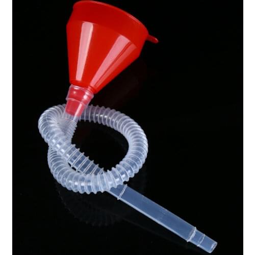 CAR Partment Pour Oil Tool Car Motorcycle Truck Vehicle Plastic Filling Funnel with Soft Pipe Spout Petrol Diesel car