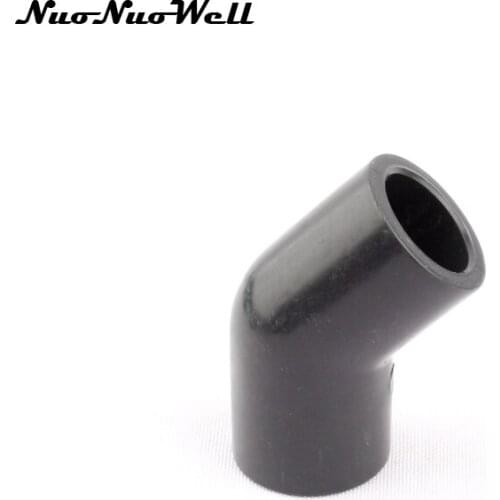 2pcs NuoNuoWell PVC ANSI 1/2" 45 Degree Angle Pipe Connector Aquarium Fittings Fish Tank Hose Adapter for Garden Irrigation