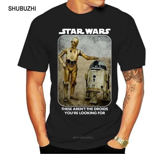 Droids Tshirt R2D2 C3Po New Hope Jedi Lucasfilm Force Plus Size Clothing Tee Shirt