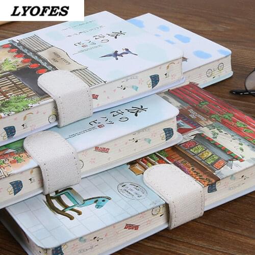 Kawaii Notebook School Supplies A5 Korean Stationery Journals Notebooks Buckle Office Supplies Notepads Sketch Books