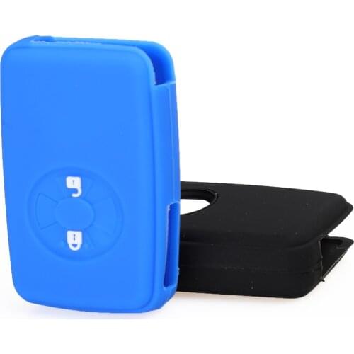 Kutery 10PCS Remote Coloful Silicone Car Key Cover Case For Toyota Avalon Yaris Hybrid Crown Reiz Corolla RAV4 Yaris Protection