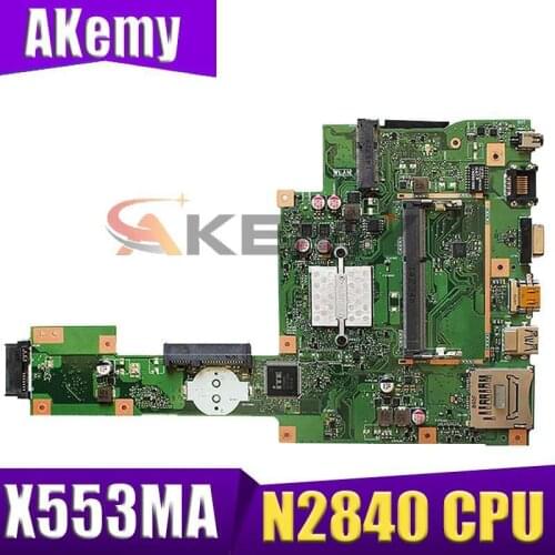 For ASUS X553MA Laptop Motherboard With N3540 or N2840 Processor DDR3 PN:60NB04X0-MB1900 MB 100% Tested Fast Ship