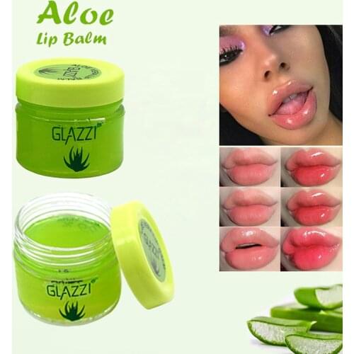 New Lip Balm Plump Lip Aloe Vera 99% Lip Care Dryness Soothing Gel Hydrating lip care lip plumper enhancer Lip care