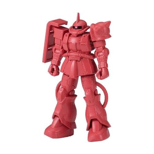 Bandai Genuine Gacha Toys GUNDAM Chars Zaku High Mobility Zaku Production Type Zaku and Weapons Pack Action Figure Toys