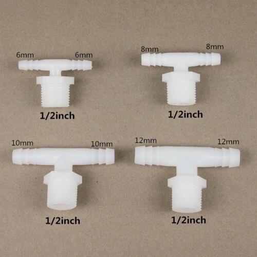 Reducing Tee Connectors Aquarium Fish Tank Air Pump Aerator Fittings Drip Irrigation Pagoda Hose Joint 1 Pcs