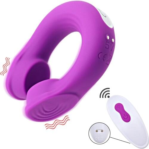 Clitoris Stimulator Massager Vibrator Rings for Couple Penis Ring Clitoral Stimulation 9 Speeds Waterproof Sex Toys for Men Sexo