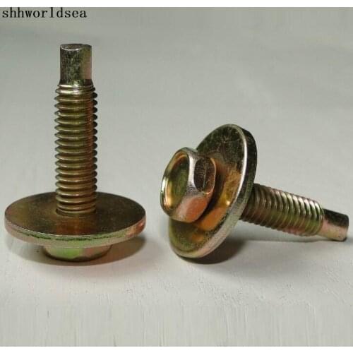 Shhworldsea 100pcs Free Shipping Zinc Color Screw Fastener Retainer Clip