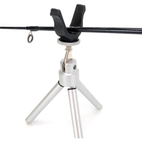 Folding Ice Fishing Rod Holder Small Triangle Bracket Winter Ice Fishing Pole Fishing Tackle telescopic fishing rod holder0