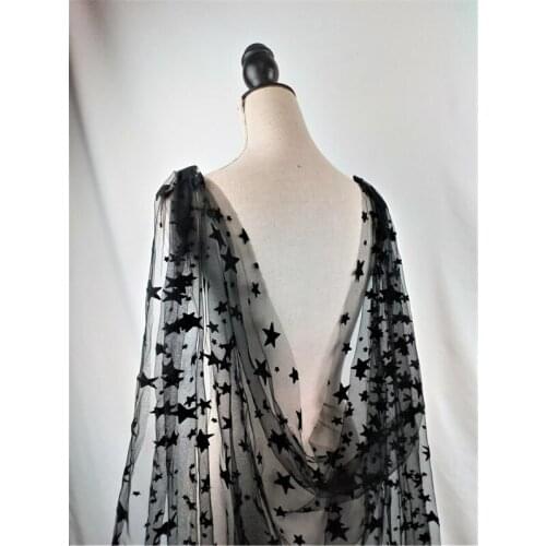Black Bridal Cape Veils Wedding Cloak Stars Wedding Shoulder Backless Veil for Brides Long Wedding Women Accessories Long 3 m