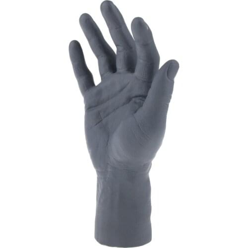 Down Soft PVC Realistic Male Mannequin Hand For Display, Freestanding