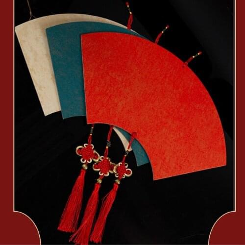 2pcs Half Ripe Xuan Paper Carta Di Ris Chinese Spring Festival Rice Paper Card Thicken Calligraphy Writing Mounting Paper Cards