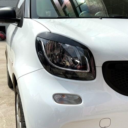 2021 Suitable For Benz Mercedes Smart 2014 + Modification of Decorative Car Stickers Headlamp Eyebrows