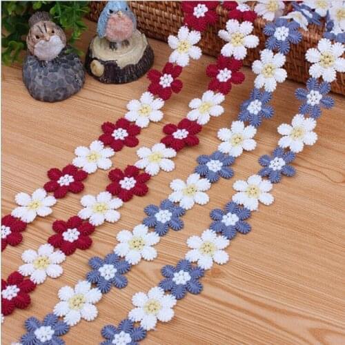 37Yards Floral Lace Trim Venise Venice Lace Fabric DIY Craft Applique For Wedding Decoration 3cm Patchwork Sewing Supplies