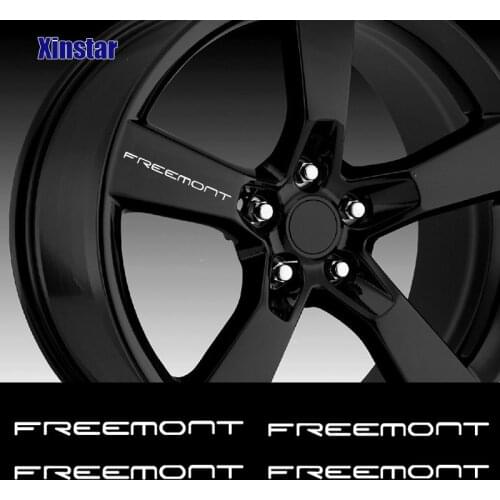 4pcs Car Rim wWndows Sticker For Fiat Freemont