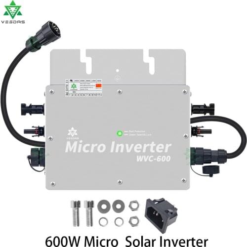 600W 30V 36V Micro inverter Solar On Grid Tie Inverter Convertor MPPT Inversor 22-50VDC to 110V 220VAC For Home Solar Panels