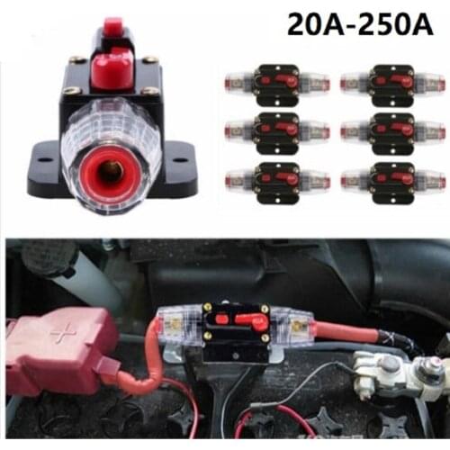 20-300Amp Circuit Breaker With Home Fuse Holder 12v/24v 12-24V For Car Audio