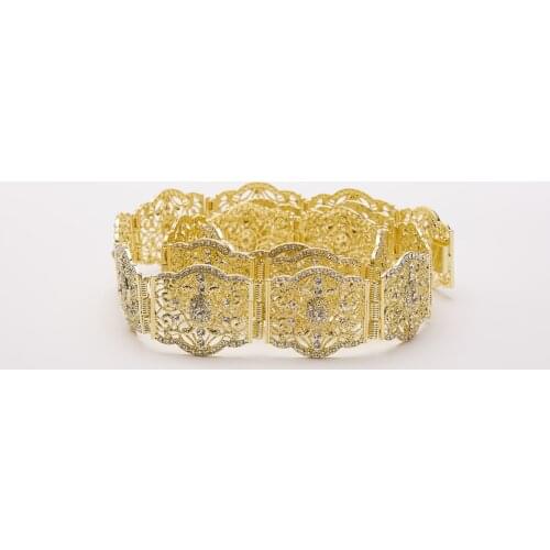 Free shippping Moroccan Caftan wedding gold and silver Metal belt for women