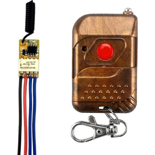 RF Wireless Remote Control Switch 433mhz Transmitter Receiver 3.7v 5v 6v 9v 12v Battery Power Mini Small Relay Controller Module
