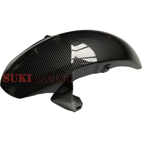 For Kawasaki ER6N Motorcycle Carbon Color Front Wheel Fender Splash Guard Cover Mudguard for Ninja650 Z650 2012 2013 14 15 16
