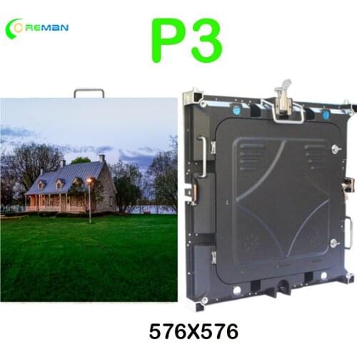 Factory price PH3 3mm P3 led rental screen cabinet die casting outodor indoor aluminium light weight slim waterproof P4 P5 P6