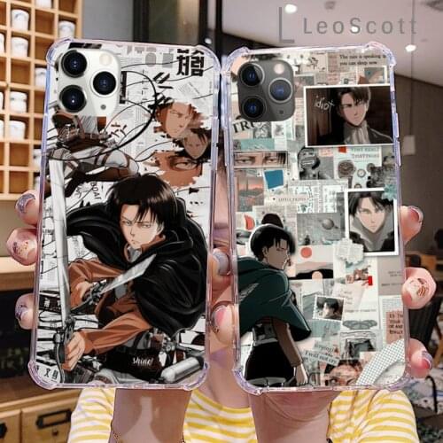 Attack on titan Levi Ackerman Shingeki Phone Case funda For iphone 12 5 5s 5c se 6 6s 7 8 plus x xs xr 11 pro max