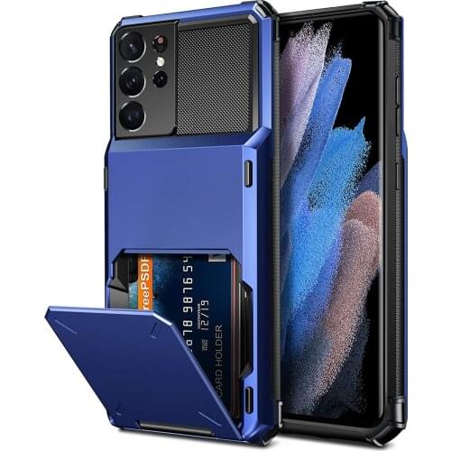 For Samsung Galaxy S21 Ultra Case Wallet Credit Card Holder Slot Pocket Cover for Samsung GalaxyS21 Galaxy S21 S 21 Plus Ultra